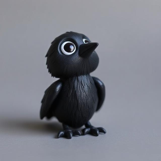 Crow Chick – The Midnight Featherling 🐦✨