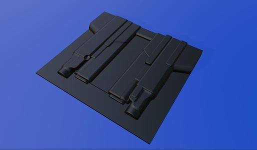 Glock G43X + Streamlight TLR-7 Sub Split Mold vacuum.