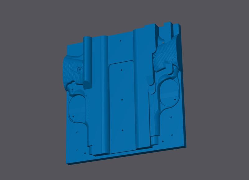 KIMBER MICRO 9 - CRIMSON CARRY - SPLIT VACUUM HOLSTER MOLD