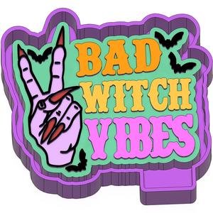Bad Witch Vibes Halloween Freshie STL Mold Housing