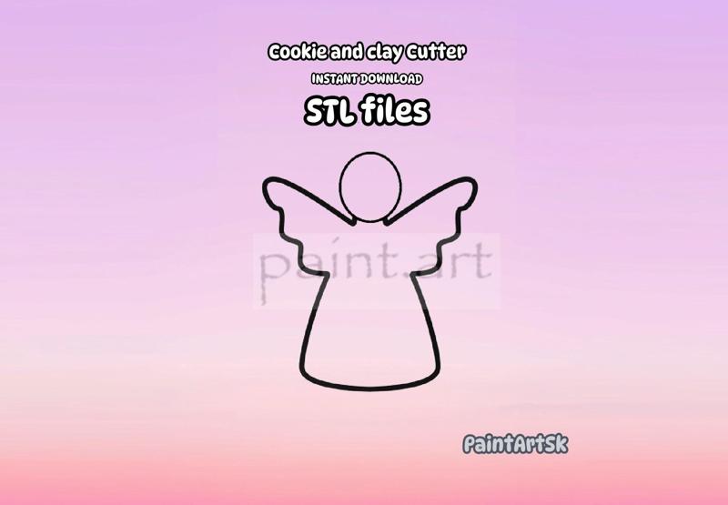 Angel Cookie cutter, Nativity, Cookie Cutter, 5 sizes, Christian Cross, Baptism, Cross Shape, First communion, Communion, Christian symbol, Angels, Angel, christmas, christmas motive, Holy spirit, Communio