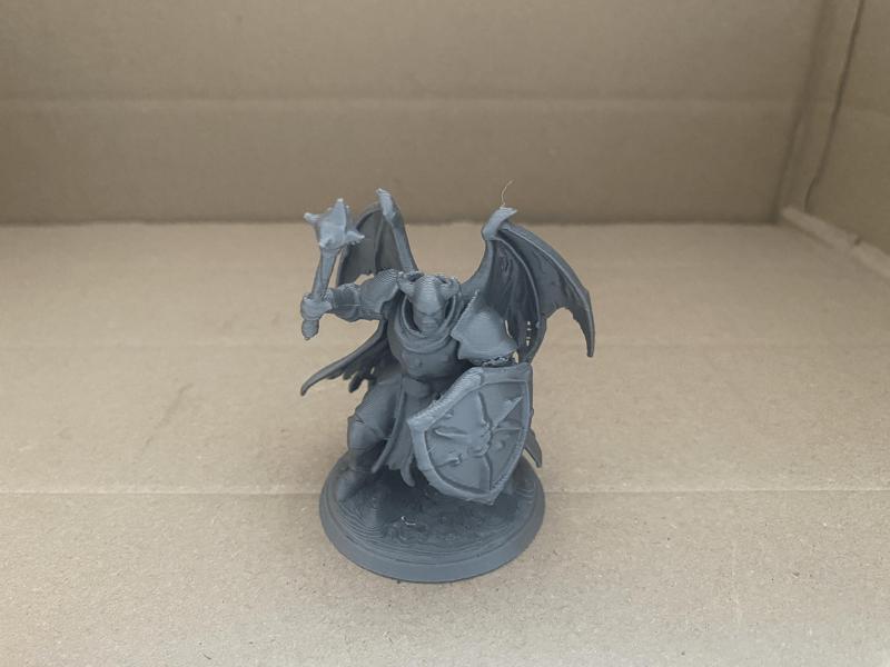 Morvach the Ironveil – Demon Warrior Miniature STL | Free Fantasy Collectible for Painting & Display