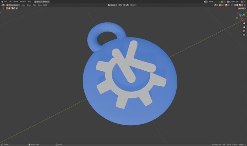 Desktop Keyrings - KDE Desktop Logo