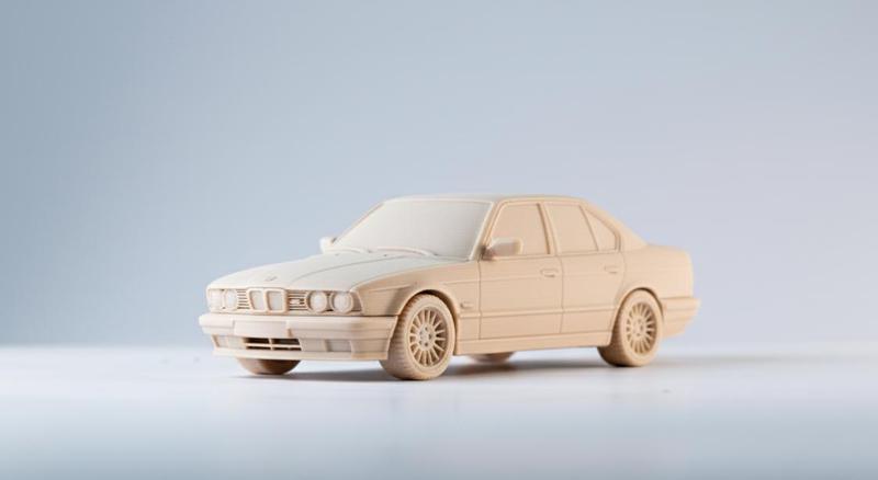 BMW 525i (E34) 3D Model Scale
