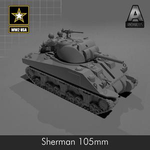 sherman 105mm gun