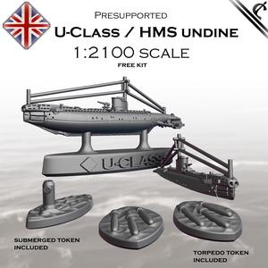 U-class Submarine / HMS Undine - Royal Navy - Presupported  -  Free