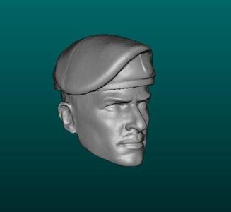 GIJoe Classified Dial-Tone Heads (beret and no beret)
