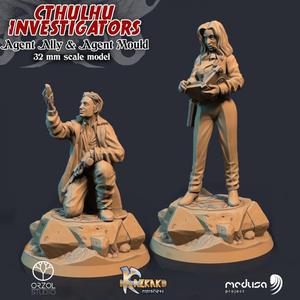 Agent Mould & Agent Ally - Cthulhu Investigators