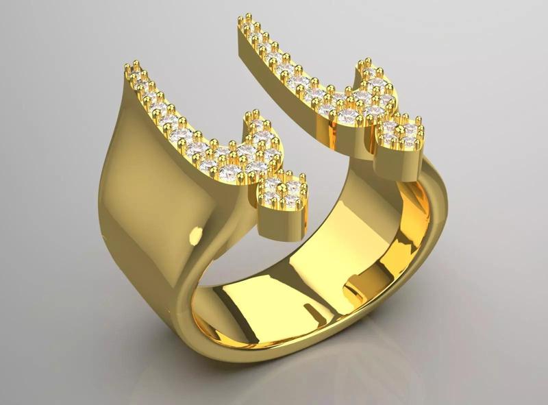 baba gold ring mr0184