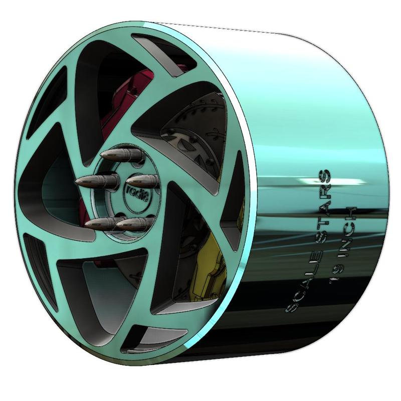 Radi8 R8B5 flat 19 inch 1/24 scale