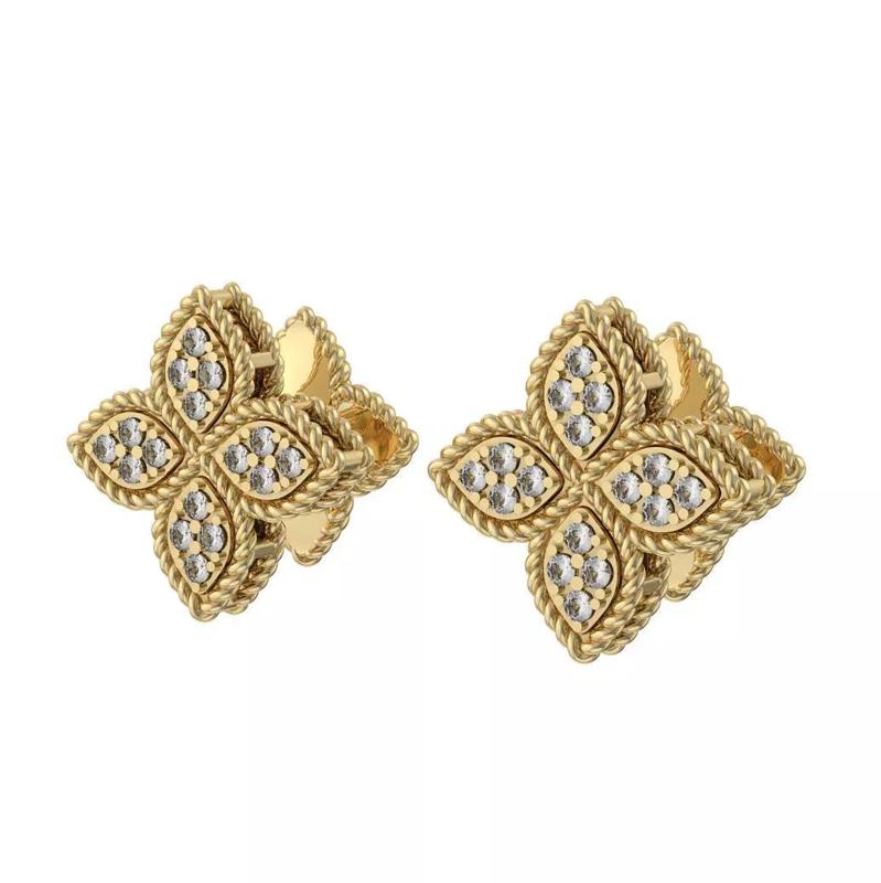 N199 Earrings 4-leaf