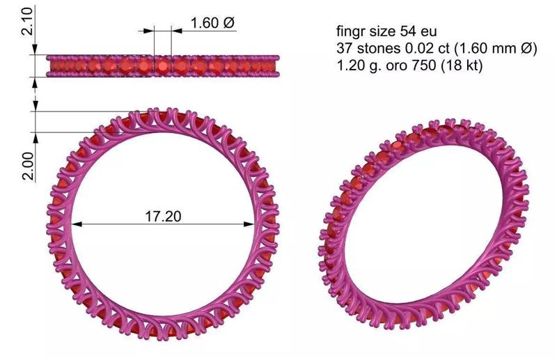 ring eternity finger size 54 ct 02