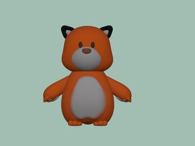 A cute little fox in 3D! 🦊✨