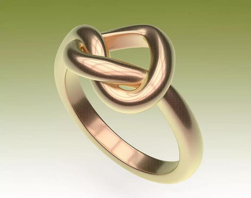 Ring Knotted Heart
