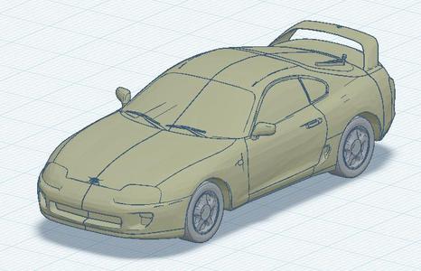 Toyota Supra mk4 Hot Wheels scale