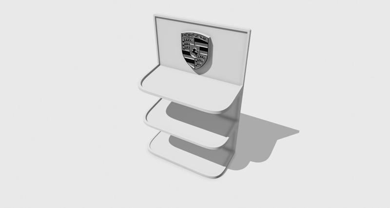 HOTWHEELS PORSCHE 3X SHELF