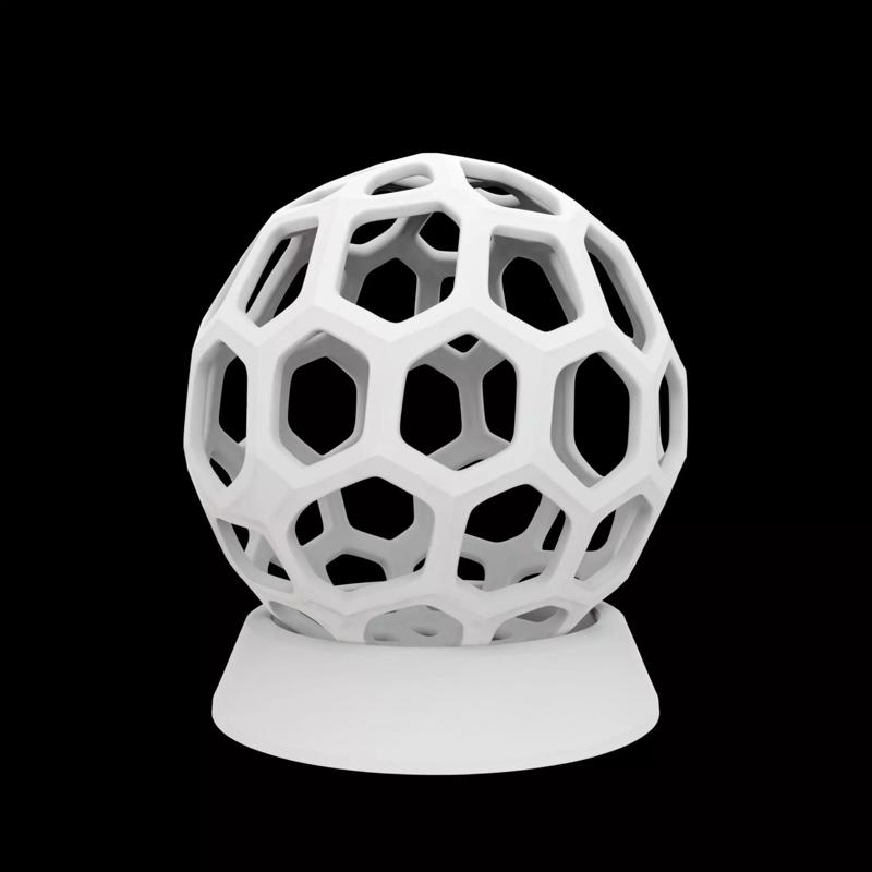 Lattice Sphere Sculpture 3D Printable Model
