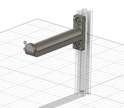 Soporte para bobinas de filamento 3n3 500gr Argentina para perfiles tipo 2020 2040