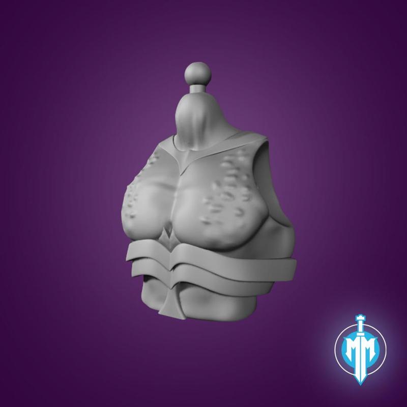 TORSO FROG MONGER / MODULOK - MOTU & MOTUC