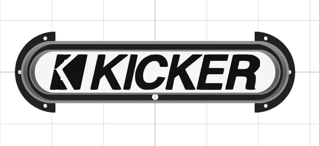 Kicker Neon Car Audio Logo 3D FDM Tune