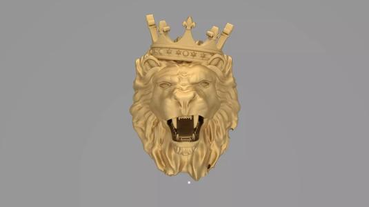 19mm Lion Pendent 4 3dmodel ritable model