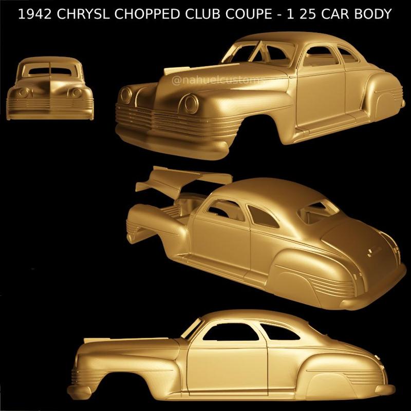 1942 CHRYSL CHOPPED CLUB COUPE - 1 25 CAR BODY