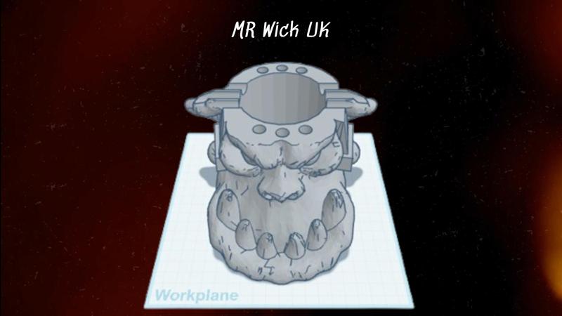 Ork Head Paint Wash Pot 03.