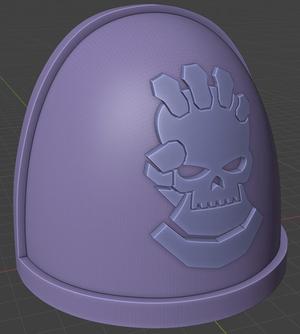 Retributors Space Marine Shoulder Pad