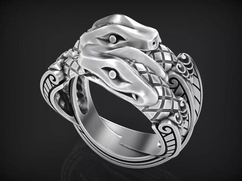 Couple snake ring