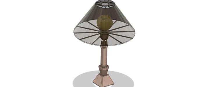 Lights Lampshade tabletop v021 for real 3D print