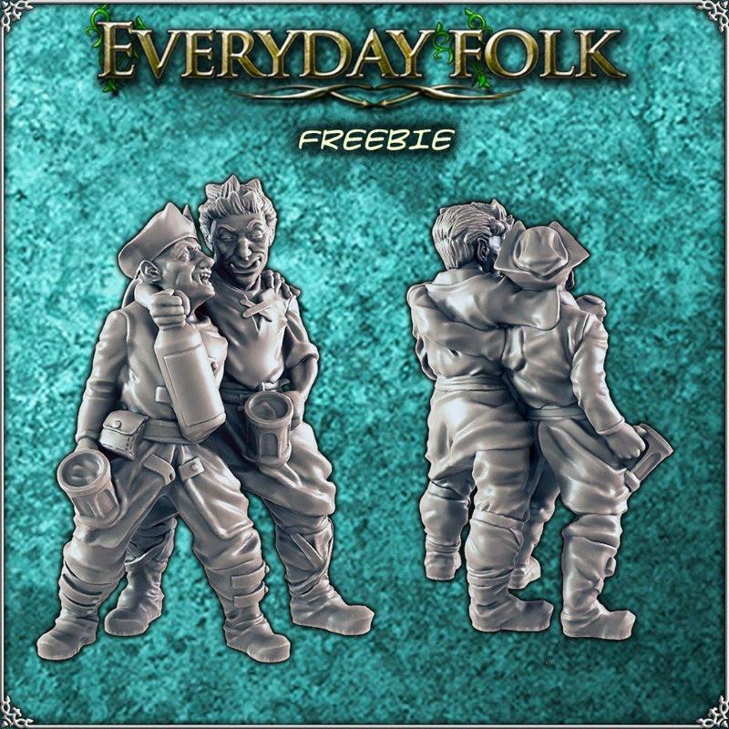 Pair 'o Drunks - SUPPORT FREE - EVERYDAY FOLK