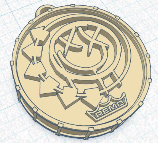 Blink 182 Bass Drum Earrings