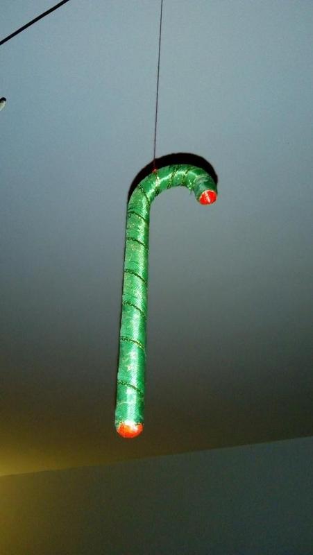 Candy Cane with eyelet Candy Stick