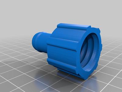 VP Racing vent cap with hose barb and 90 degee fitting