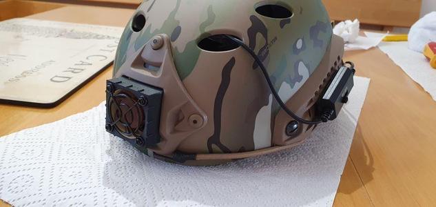 Airsoft safety goggles anti fogging fan