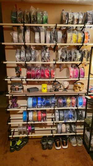 Curvilinear Shelf System for Filament storage