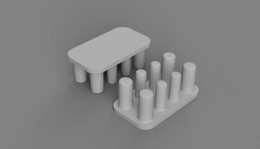 Slide-in Joint mod.2 for Modular Honeycomb Battery Pack Holder x4 AA