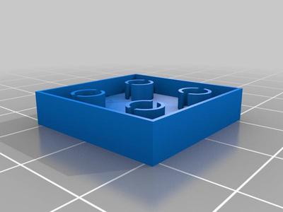American Plastic Bricks flat tile for 4 studs.