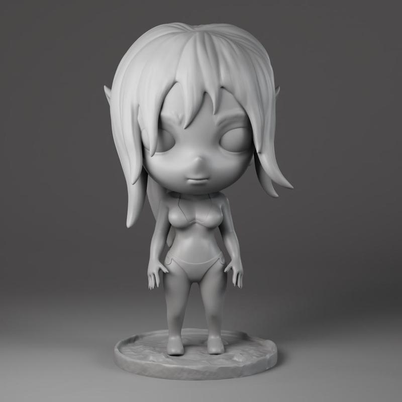 Dark elf chibi