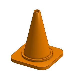 Traffic Cone 1/18th Scale