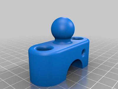 22mm bar clamp to 17mm ball garmin gps mount