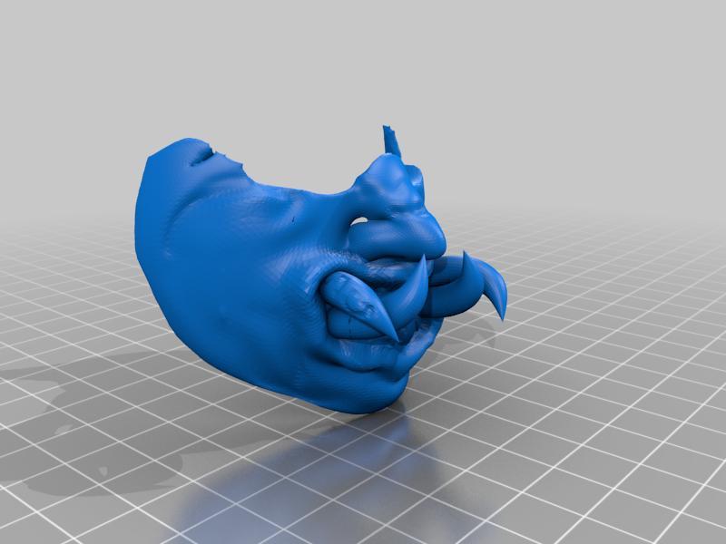 samurai oni mask (my first attempt)