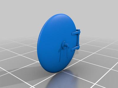 OO scale smokebox door - Nederlandsch-Indische Spoorweg Maatschappij 28-33 series style