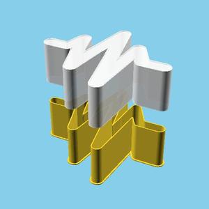 EKG electrocardiogram line, nestable box (v1)