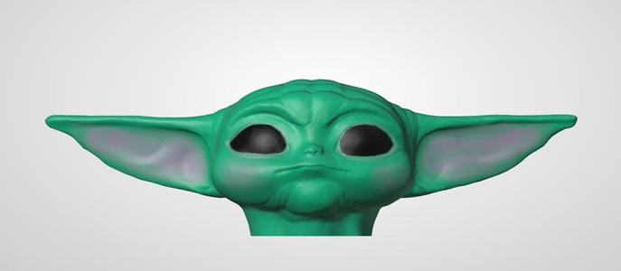 Grogu (The Child) Baby Yoda Head