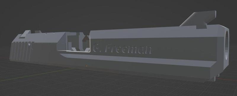 USP Rubber Band Gun Gordon Freeman slide version