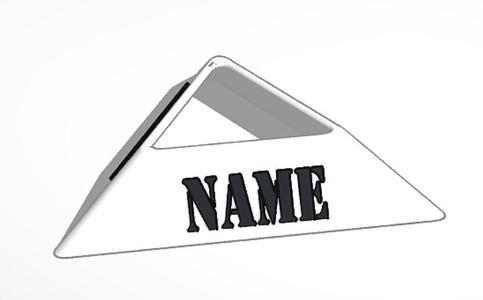 rubiks cube stand with name tinkercad customizable