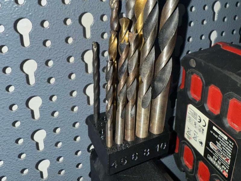 Drill Bits Kupper Pegboard Wall Mount