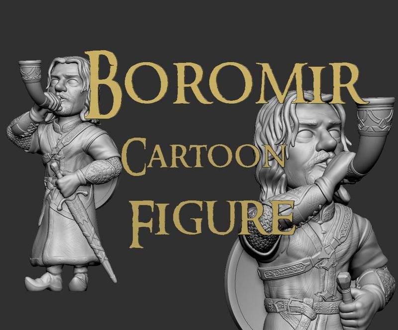 Boromir from Lord of the Rings -Cartoon Figure