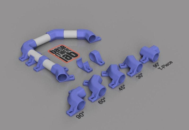 Pipe fittings Clamp/Clip Ø20mm Hexagonal - Clips per fissaggio tubi Ø20mm esagonale